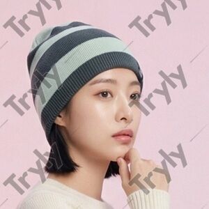 The North Face Beanie  Adult One Size Light & Dark GreenKnit Merino Wool Blend